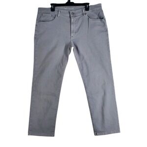 Mott Bow Jeans Mercer Slim Fit Mens 38x30 Light Gray Comfort Stretch (39x30.5)